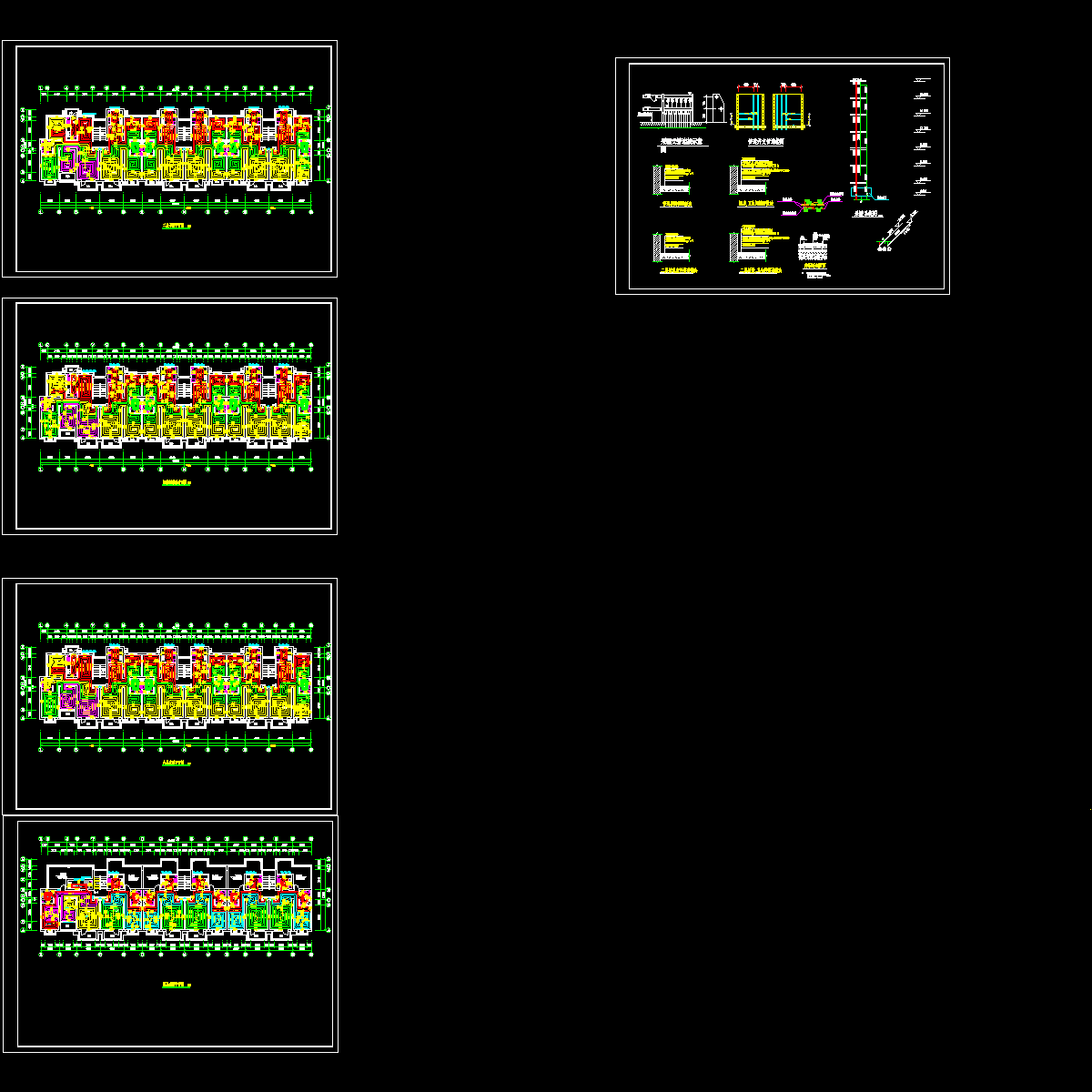 7层住宅楼地暖设计CAD图纸.dwg - 1