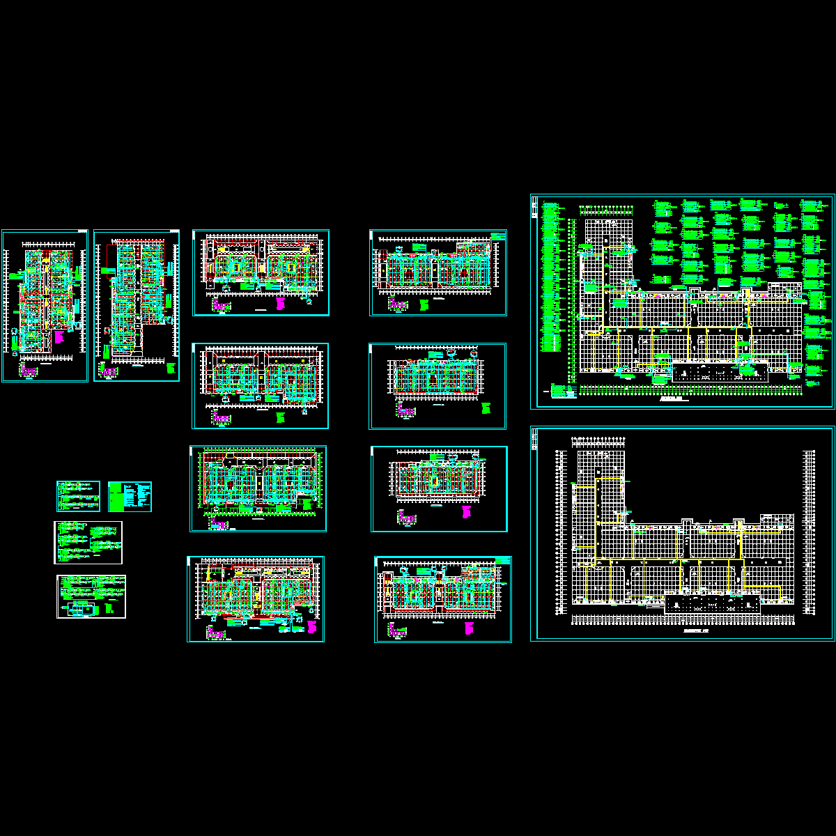 大型地下商场消防设计CAD图纸，共14张.dwg - 1