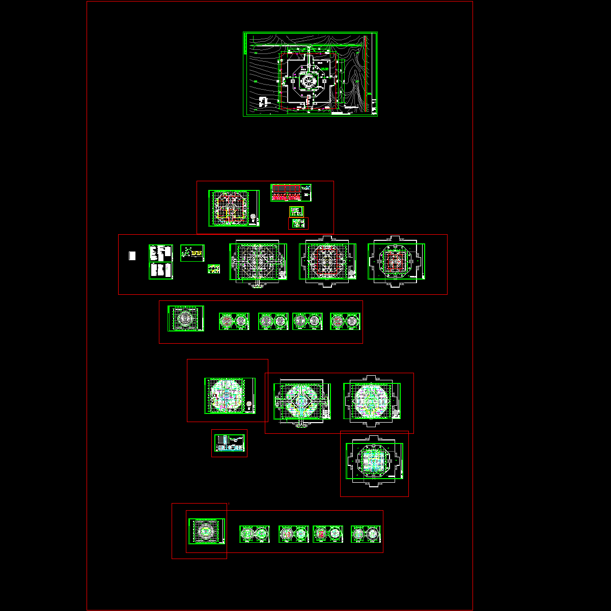 42820平米9层佛塔给排水图纸.dwg - 1