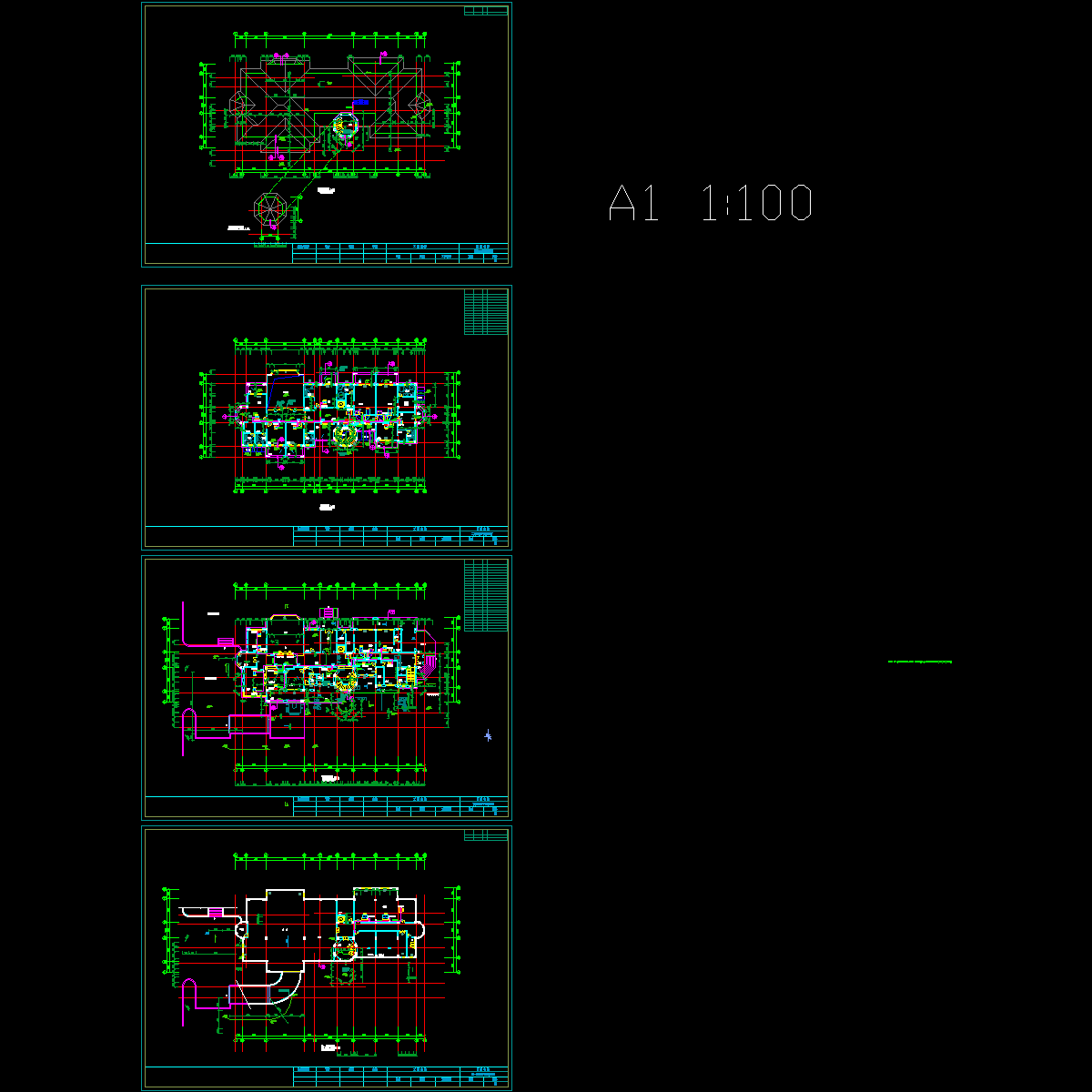 上两层别墅空调图纸（地下1层）.dwg - 1