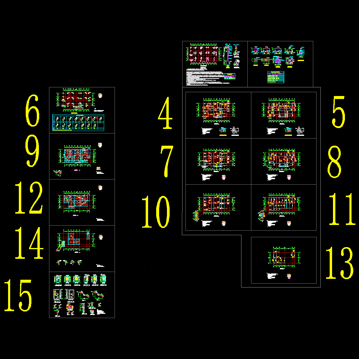 幼儿园结构设计CAD施工图纸.dwg - 1