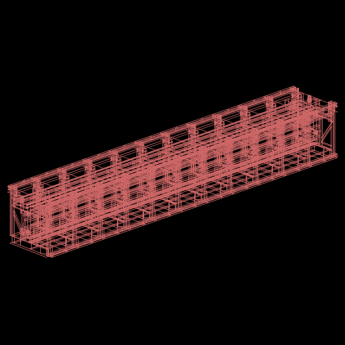 预制体育场看台板模具CAD三维图纸.dwg - 1