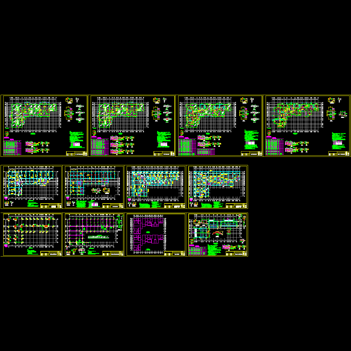砖混结构住宅结构设计CAD施工图纸.dwg - 1