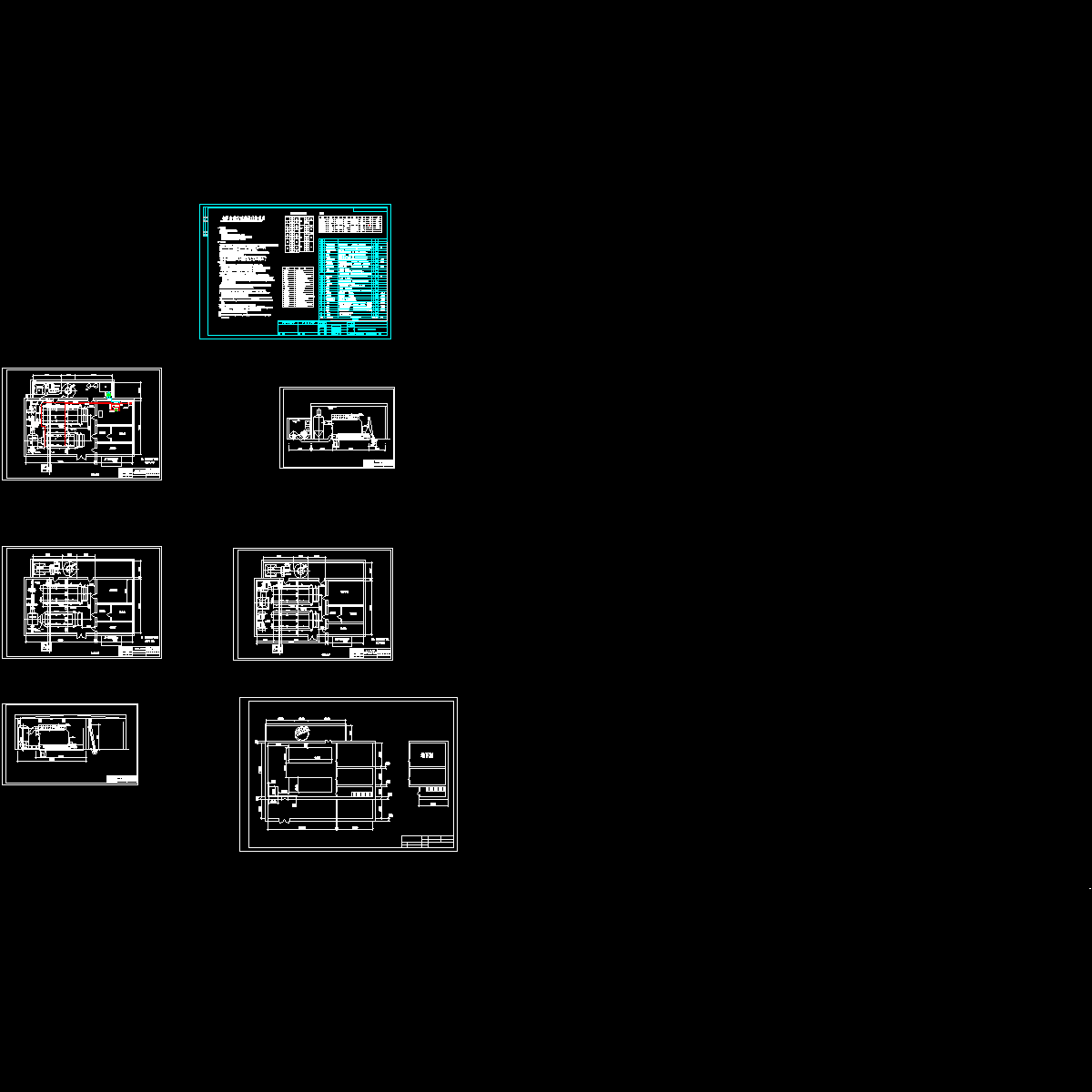 商城锅炉房设计CAD施工图纸，含设计说明.dwg - 1