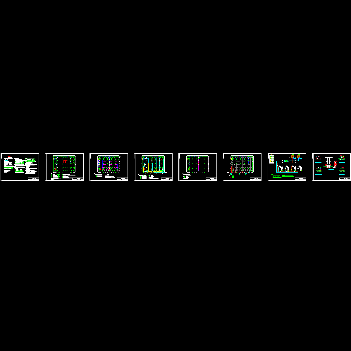 1800平厂房净化空调设计CAD施工图纸.dwg - 1