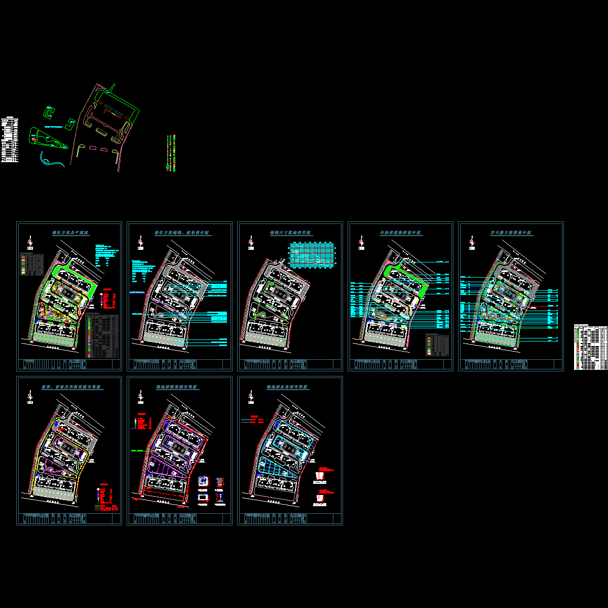 武警小区绿化景观设计CAD施工图纸.dwg - 1