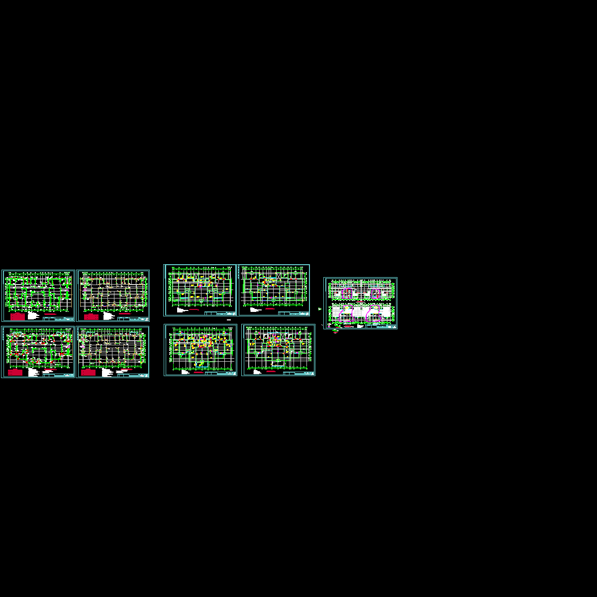 住宅地下室结构设计方案图纸.dwg - 1