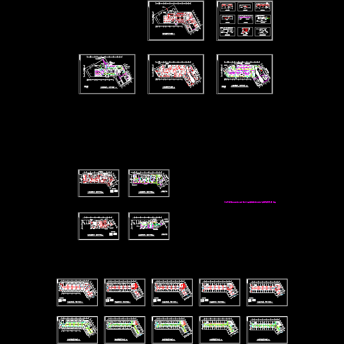 9层酒店空调设计CAD施工图纸，共19张.dwg - 1