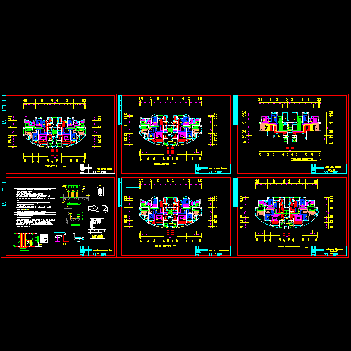 住宅楼小区高层地暖设计CAD图纸，含节点.dwg - 1
