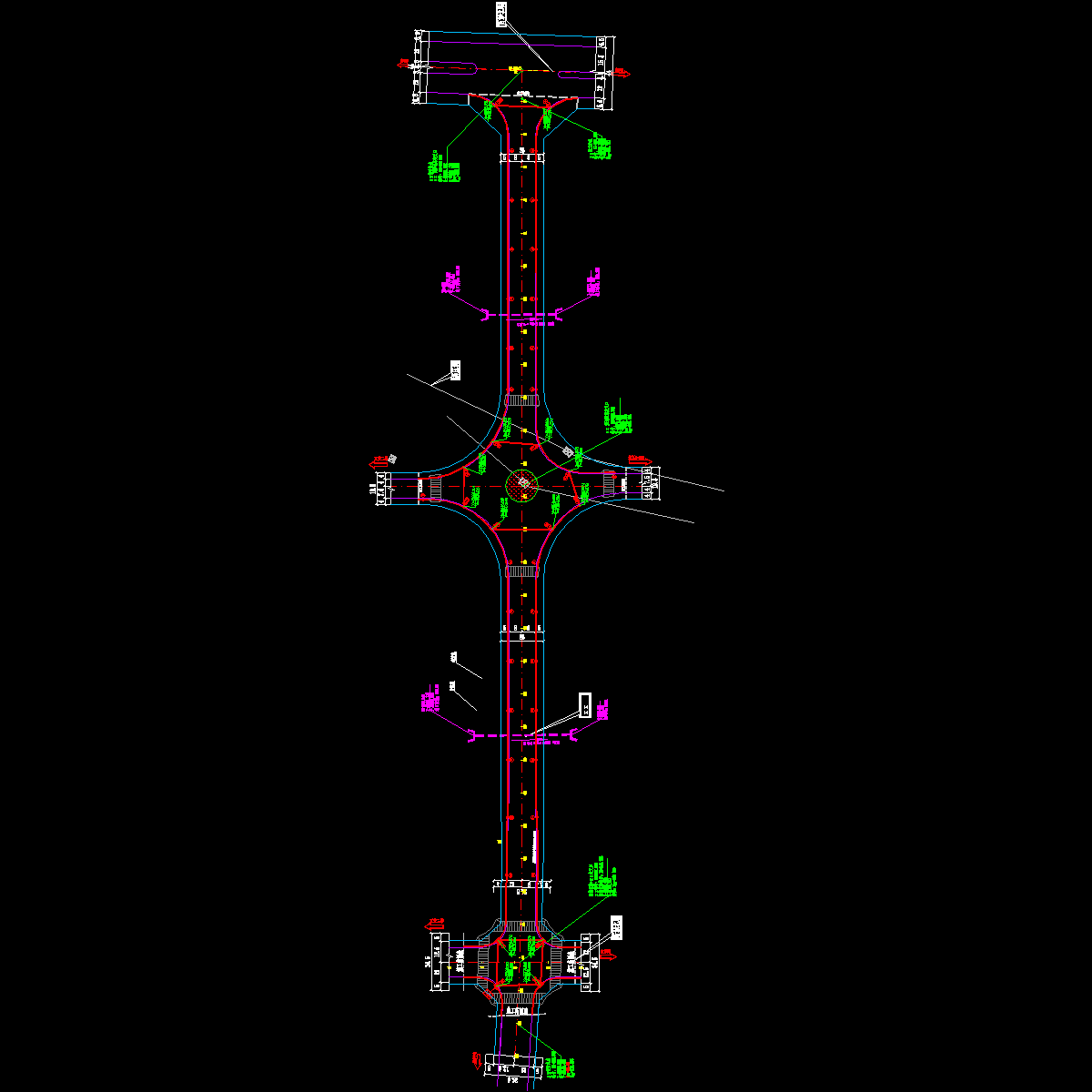 dq-06、07 道路照明平面计图（工业一路）调整版6.19.dwg