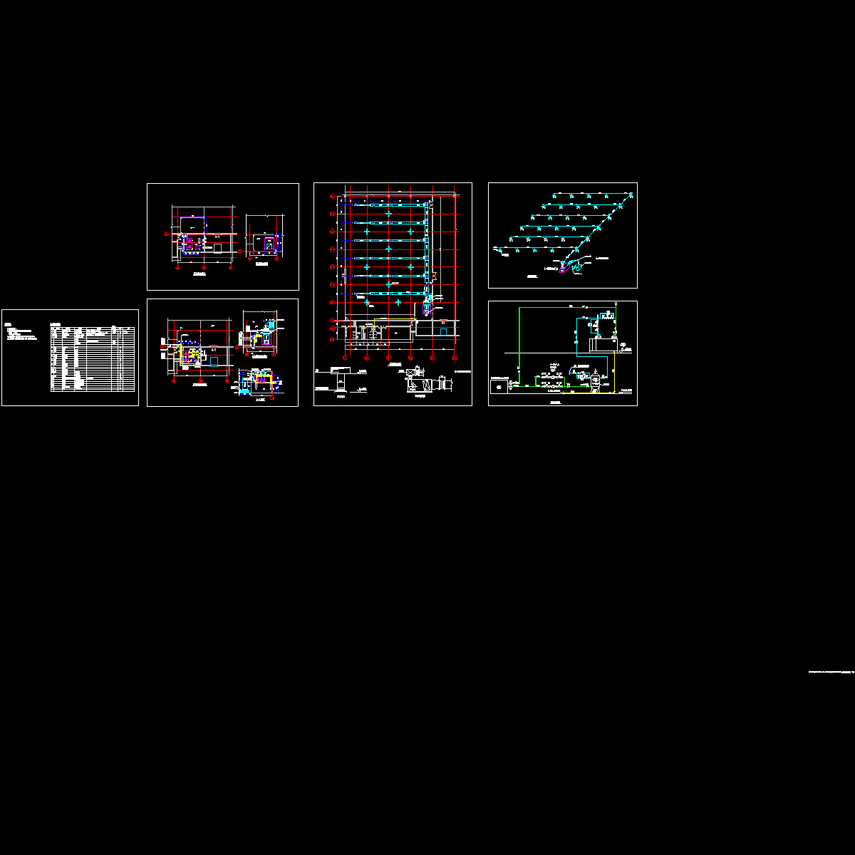 仓库空调设计CAD施工图纸，共5张.dwg - 1