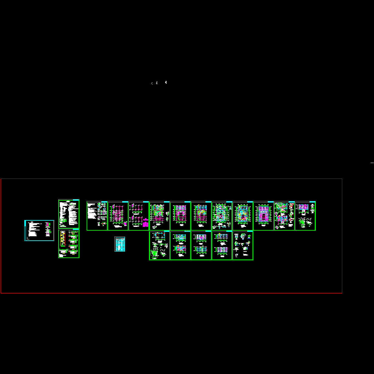 厂房结构设计CAD施工图纸.dwg - 1