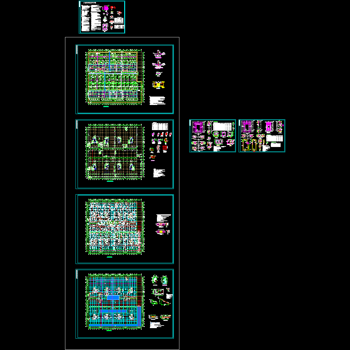 地下上室结构设计CAD施工图纸.dwg - 1