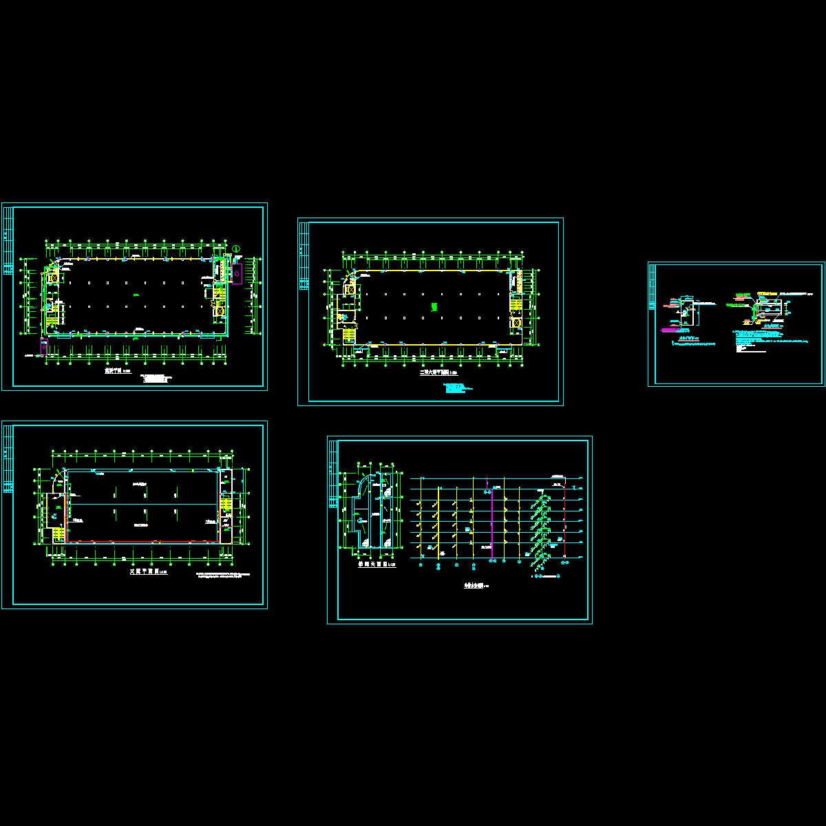 6层厂房给排水设计CAD施工图纸.dwg - 1