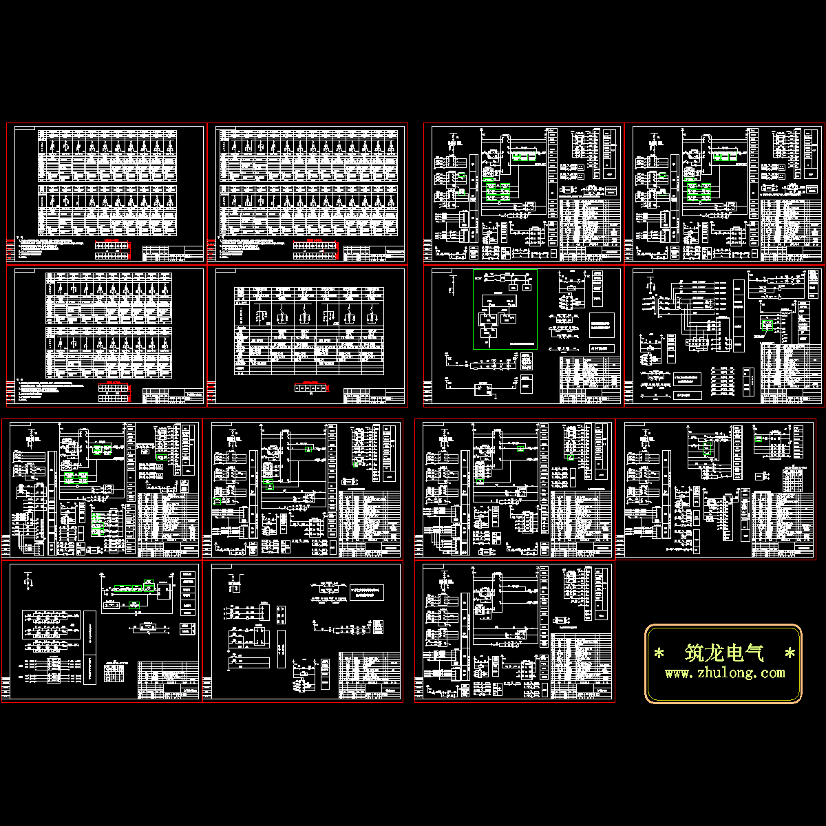 矿石码头改扩建工程配电柜CAD详图纸.dwg - 1