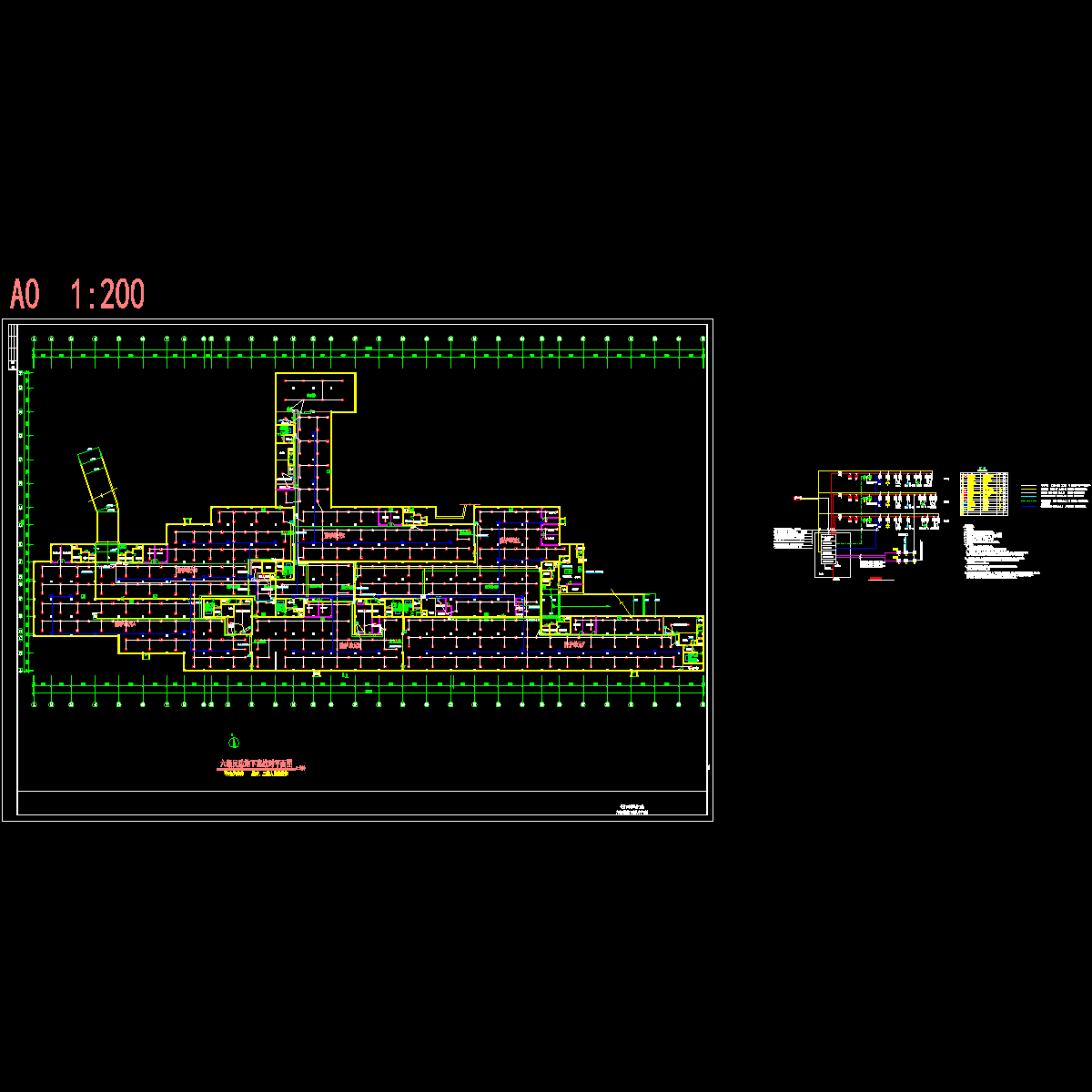 人防地下车库火灾自动报警图纸.dwg - 1