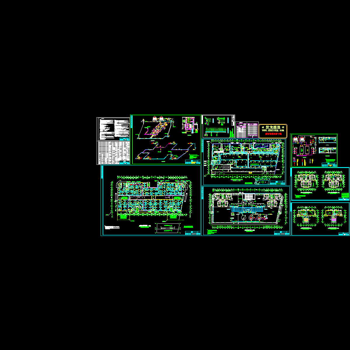 步行街商场暖通设计CAD施工图纸.dwg - 1