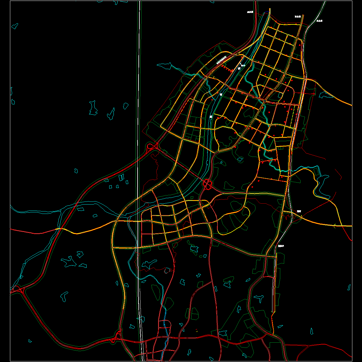 市政道路工程道路CAD施工图纸设计（三级公路）.dwg - 1