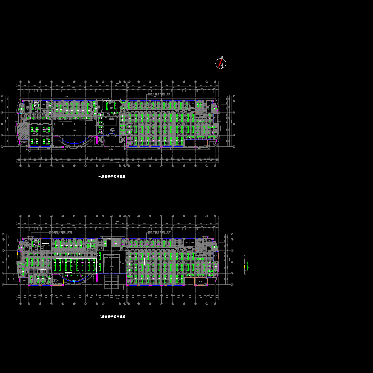 办公楼空调改造设计CAD施工图纸，共2张.dwg - 1