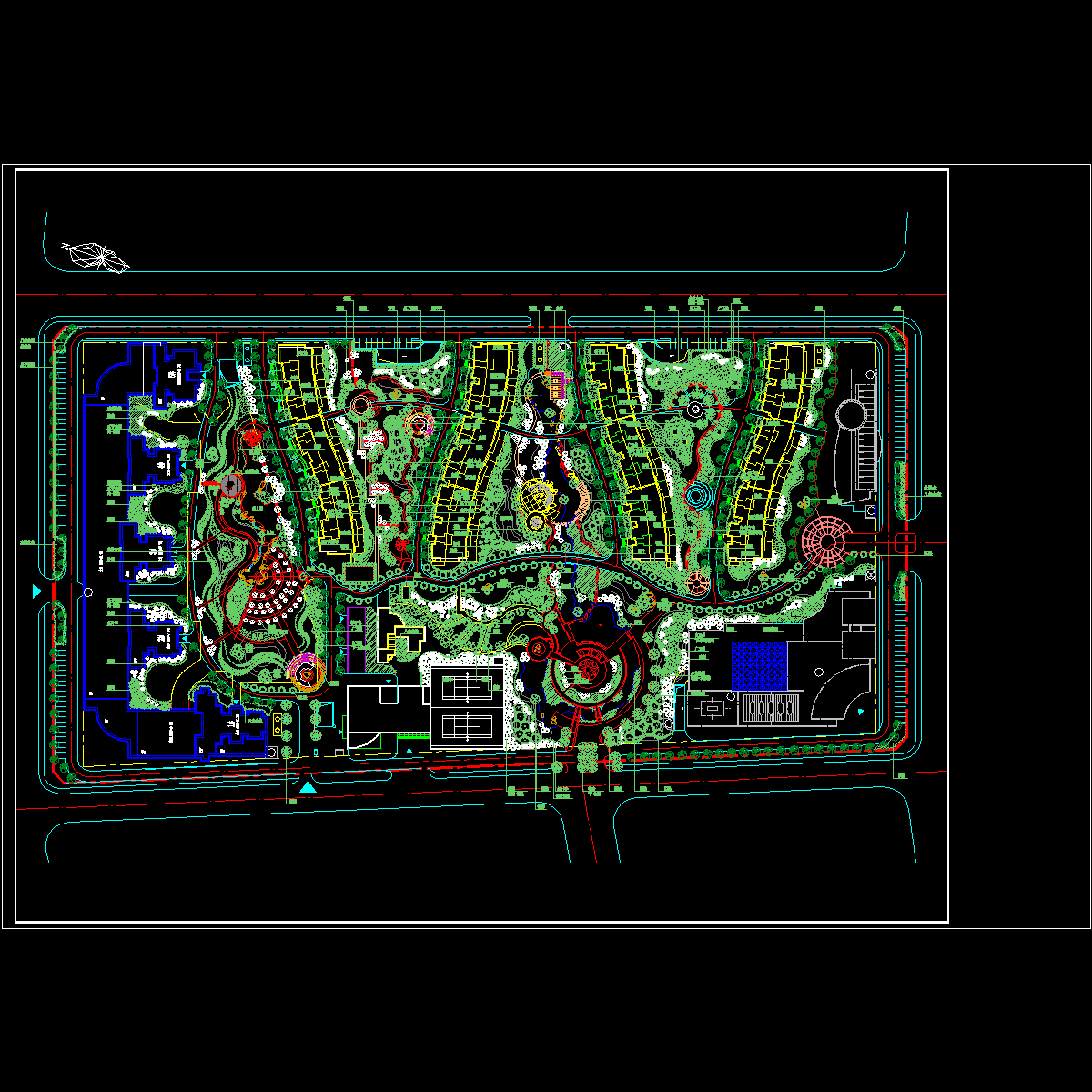 住宅小区景观设计图纸.dwg - 1