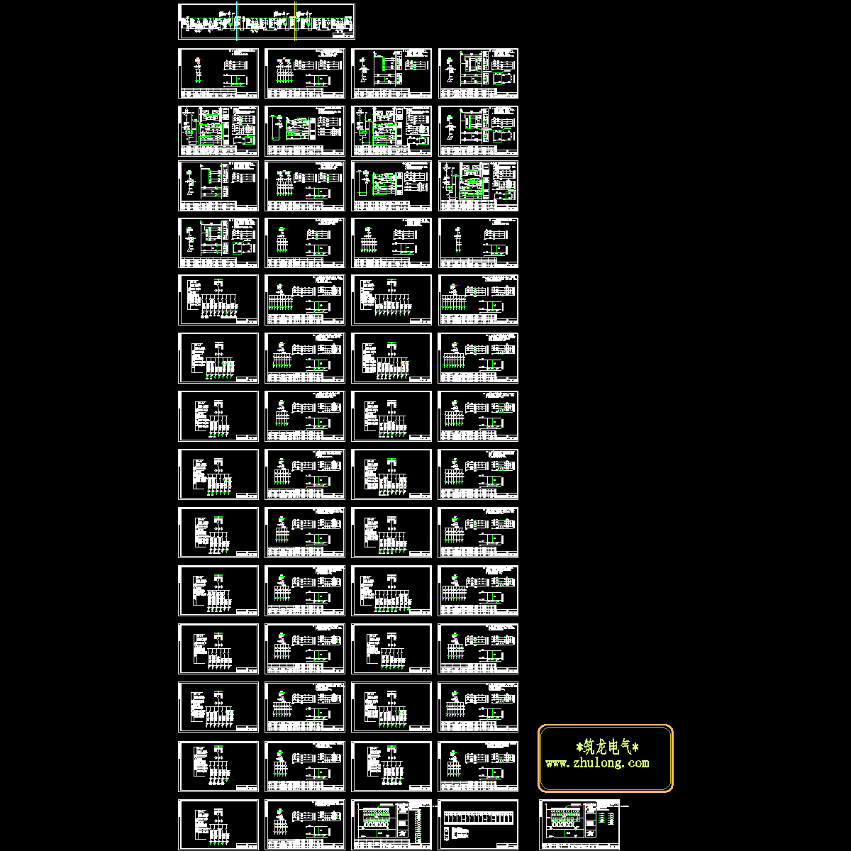 低压电气二次控制成套设计CAD图纸.dwg - 1