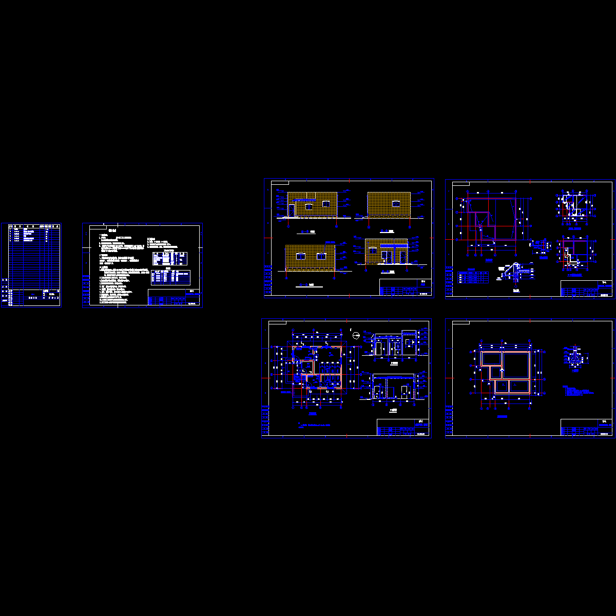 55平砖混结构厕所建筑、结构设计CAD图纸.dwg - 1