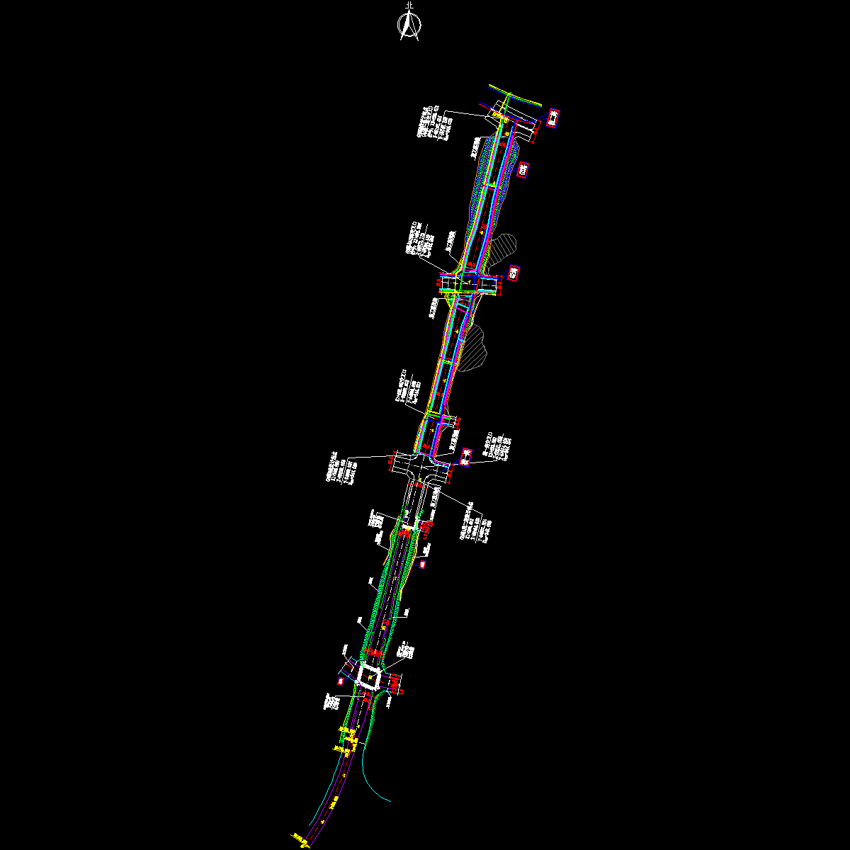 市政道路综合管线CAD施工图纸设计（电力燃气给水通信）.dwg - 1