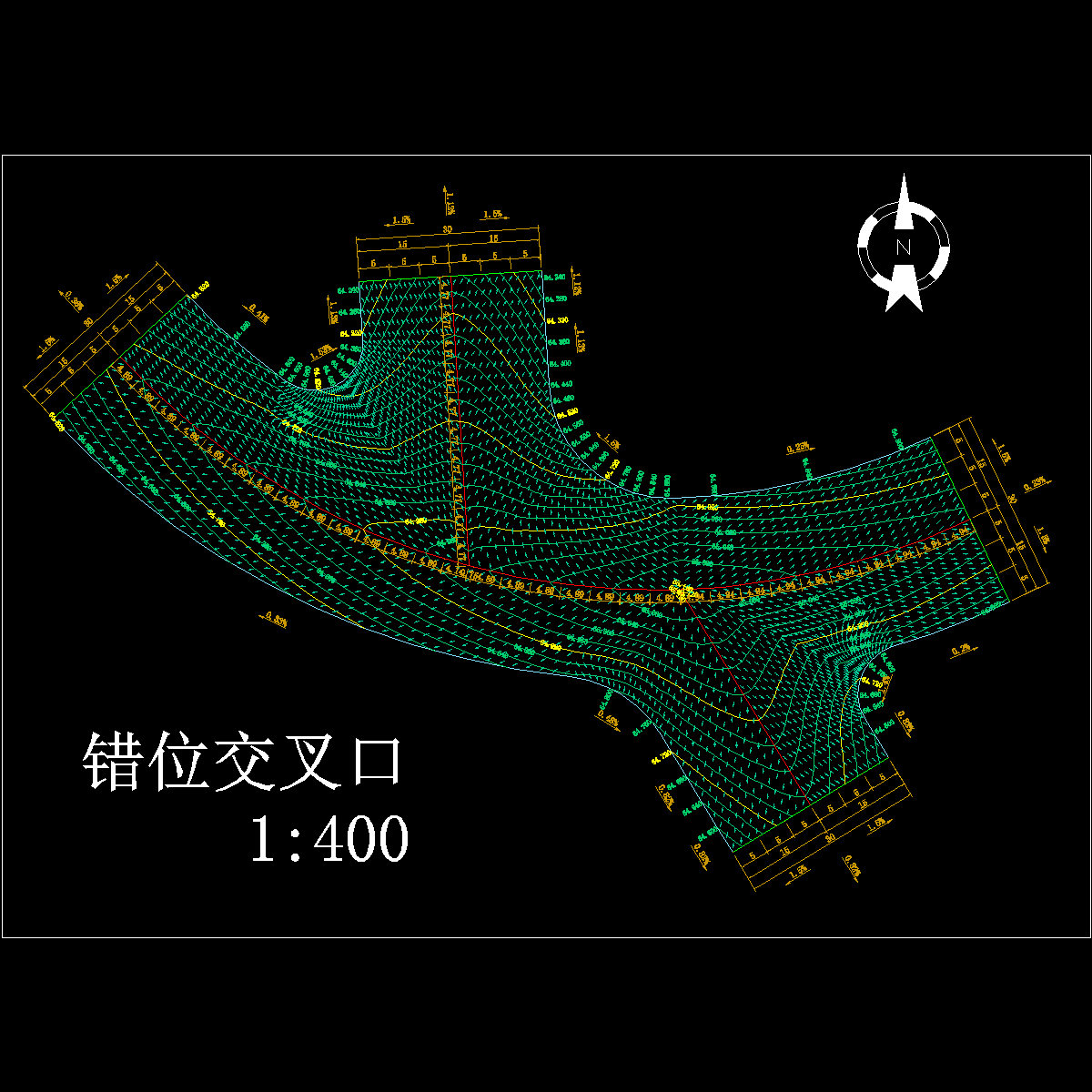 do_交叉口竖向图(04-错位交叉).dwg