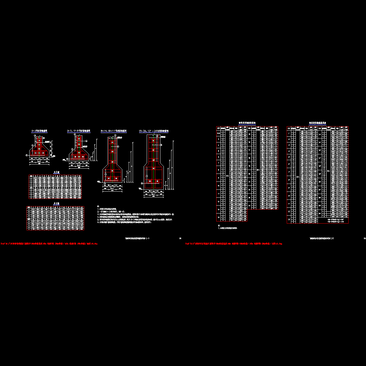05 t梁预应力钢束定位钢筋布置图（一）~（二）.dwg