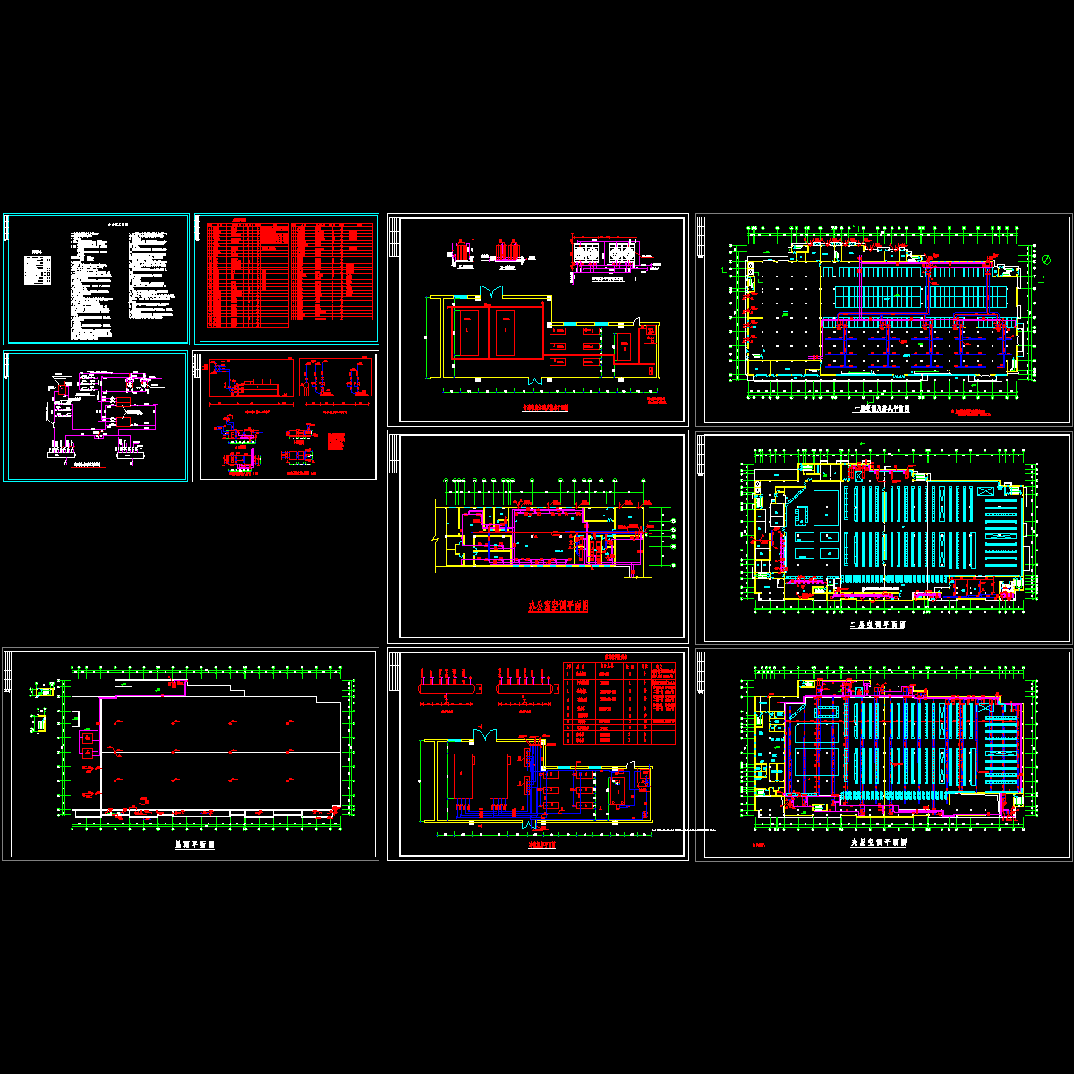 2万平3层超市空调设计CAD施工图纸.dwg - 1