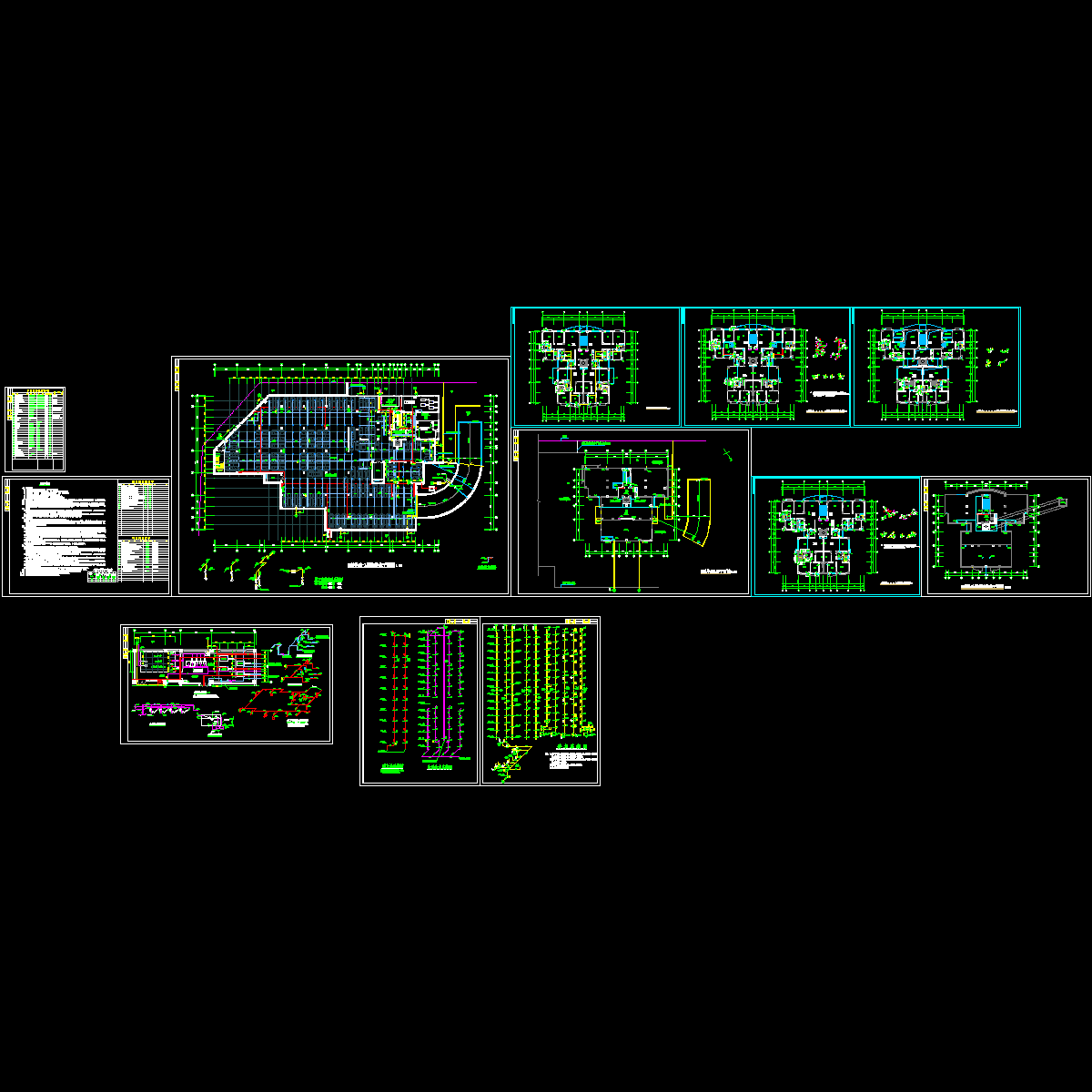 电梯公寓给排水CAD施工图纸.dwg - 1