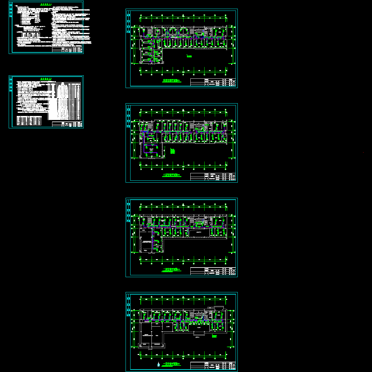 5879平米4层质检中心空调平面图纸.dwg - 1