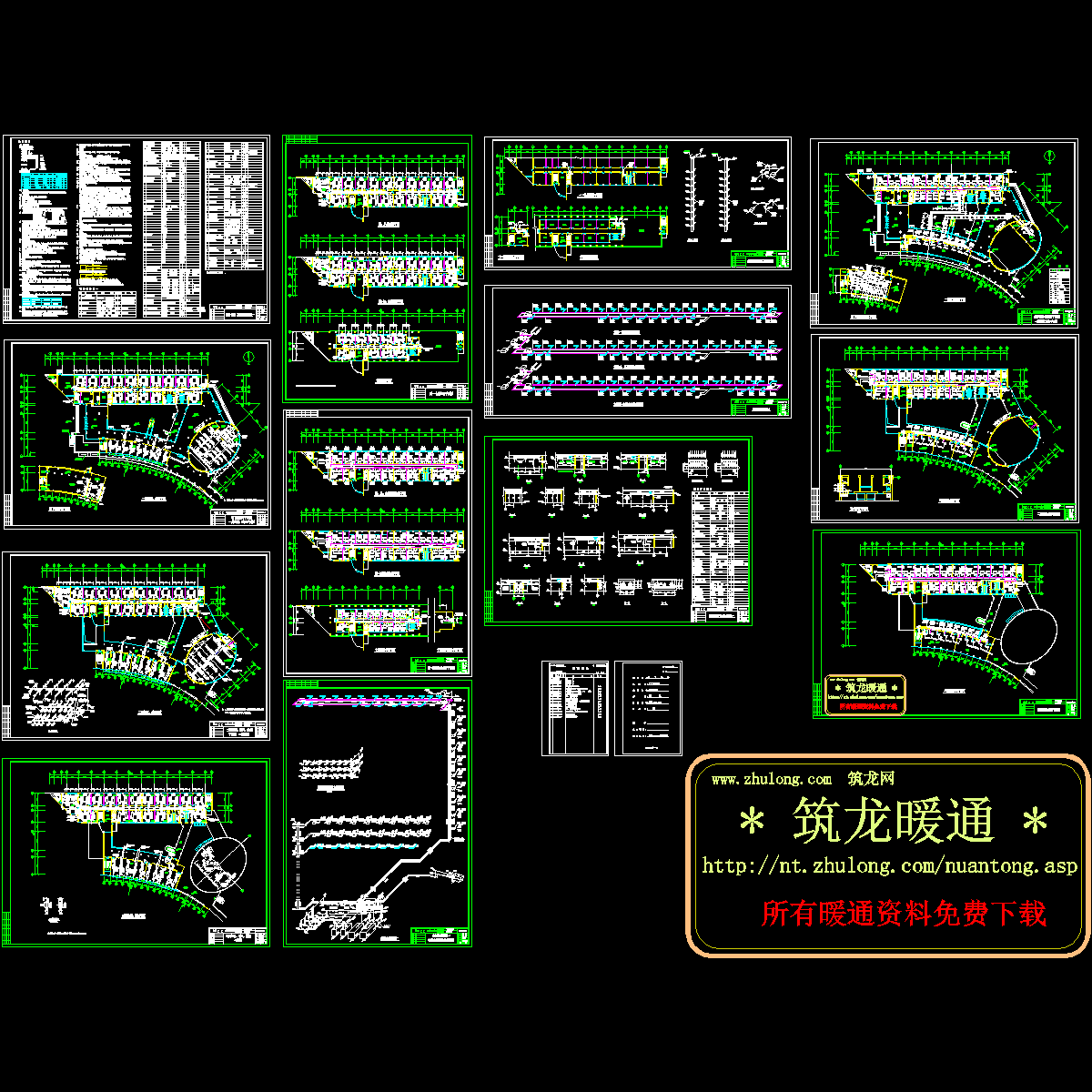 小区住宅楼暖通施工全套CAD大样图.dwg - 1