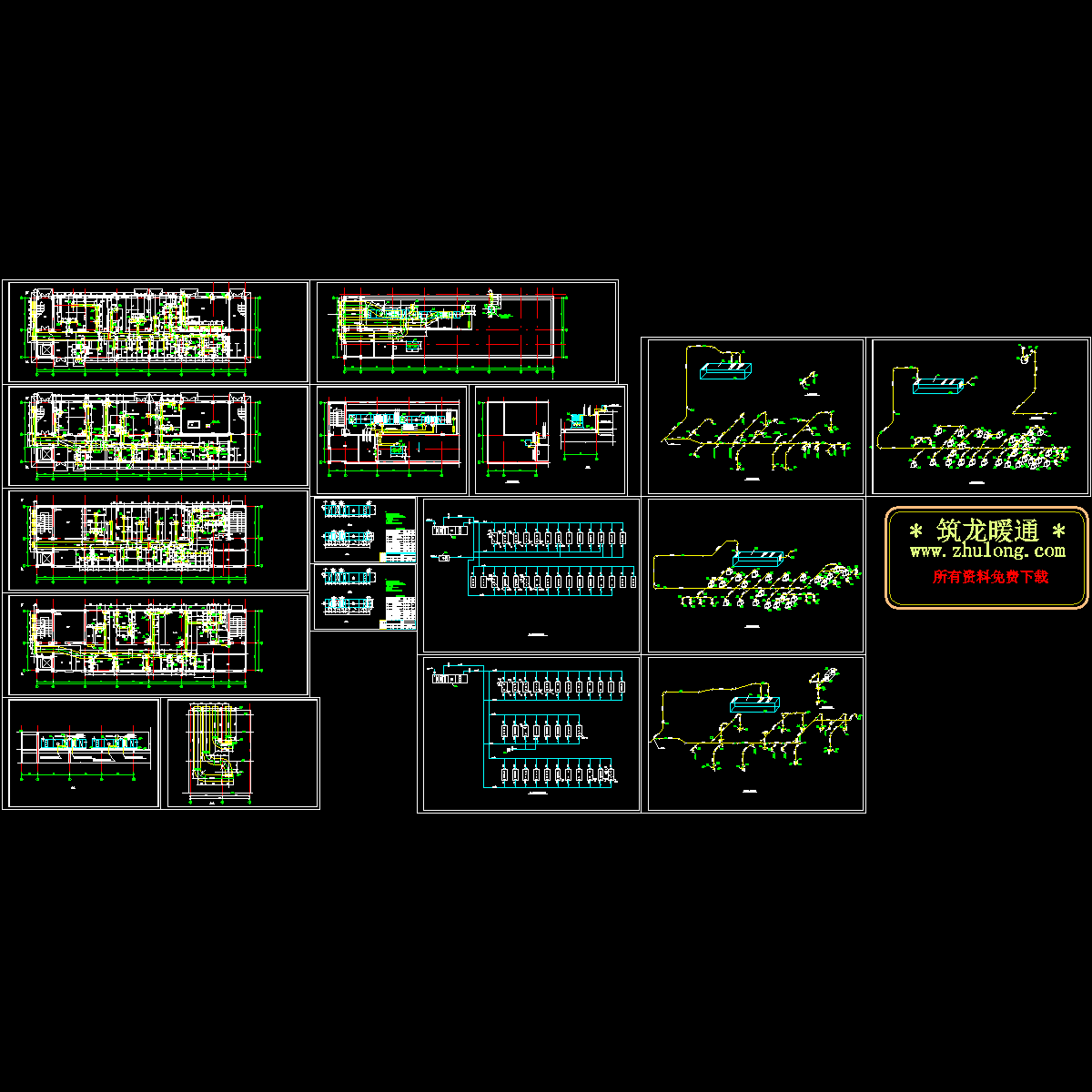 工厂车间空调通风设计CAD施工图纸，共17张.dwg - 1