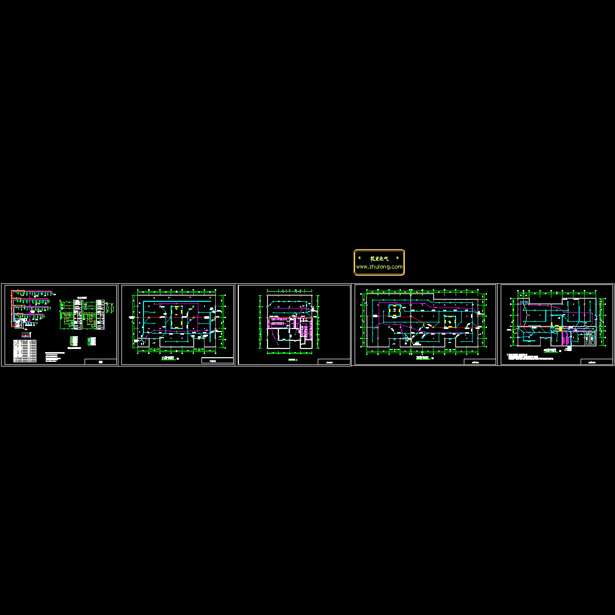 地下上商场消防报警系统CAD施工图纸.dwg - 1