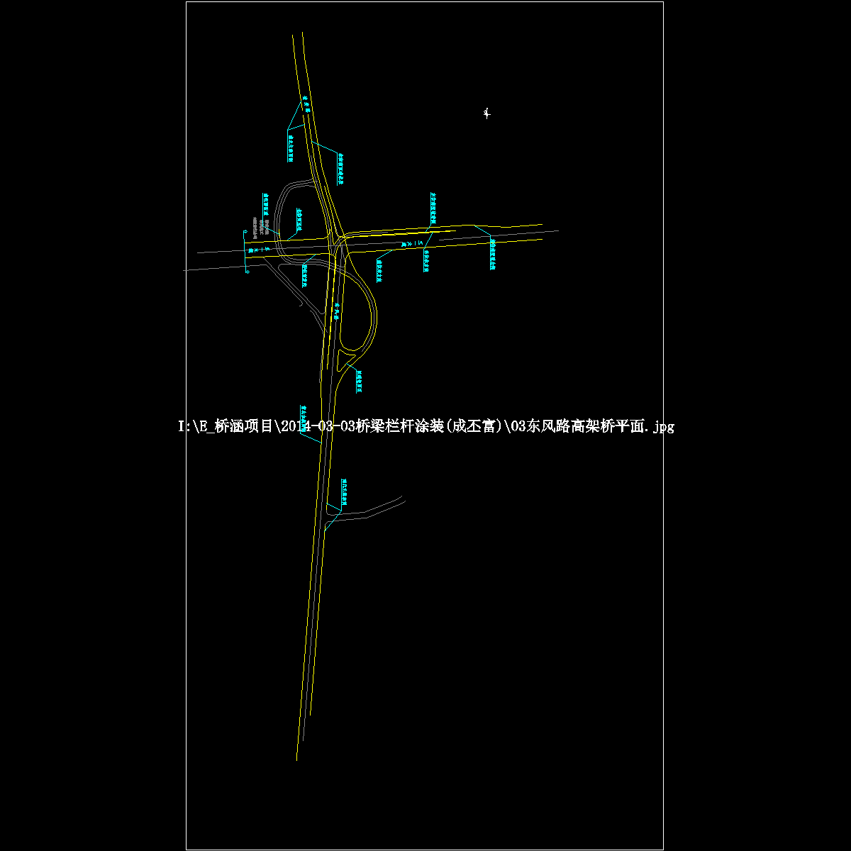 03cc高架桥栏杆平面.dwg