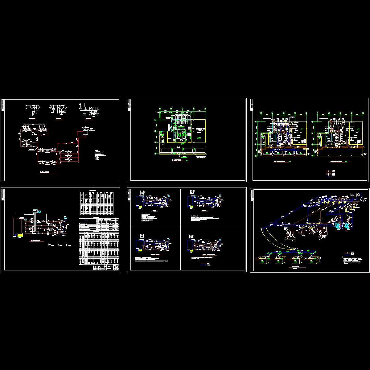 常规式和冰蓄冷制冷系统设计CAD施工图纸，共6张.dwg - 1