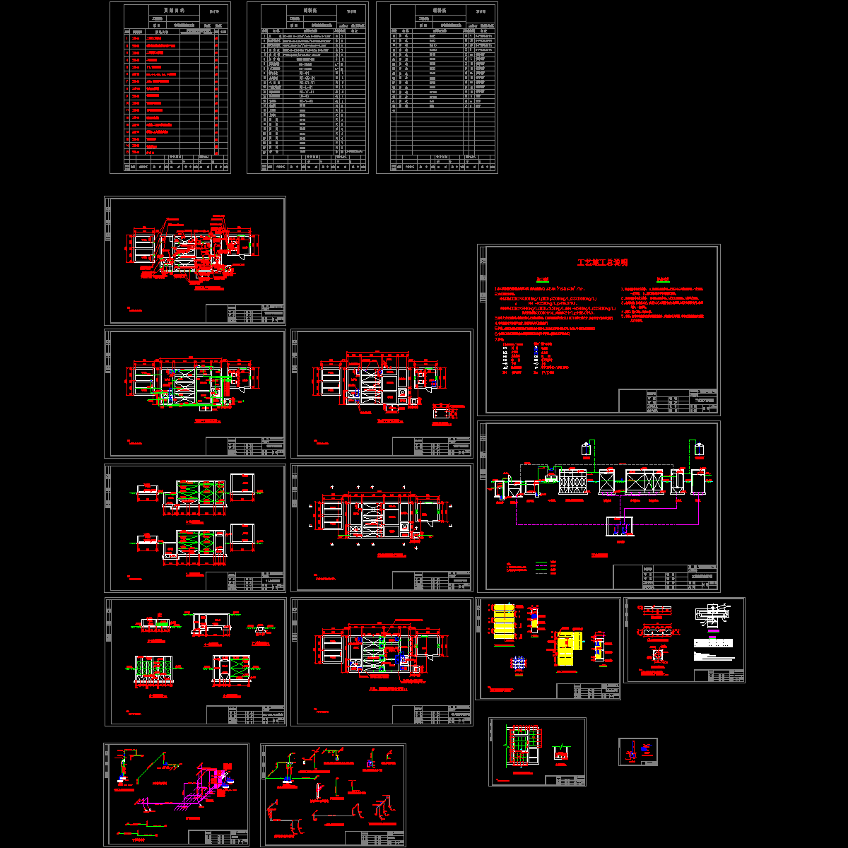 禽畜污水处理工程CAD施工图纸.dwg - 1