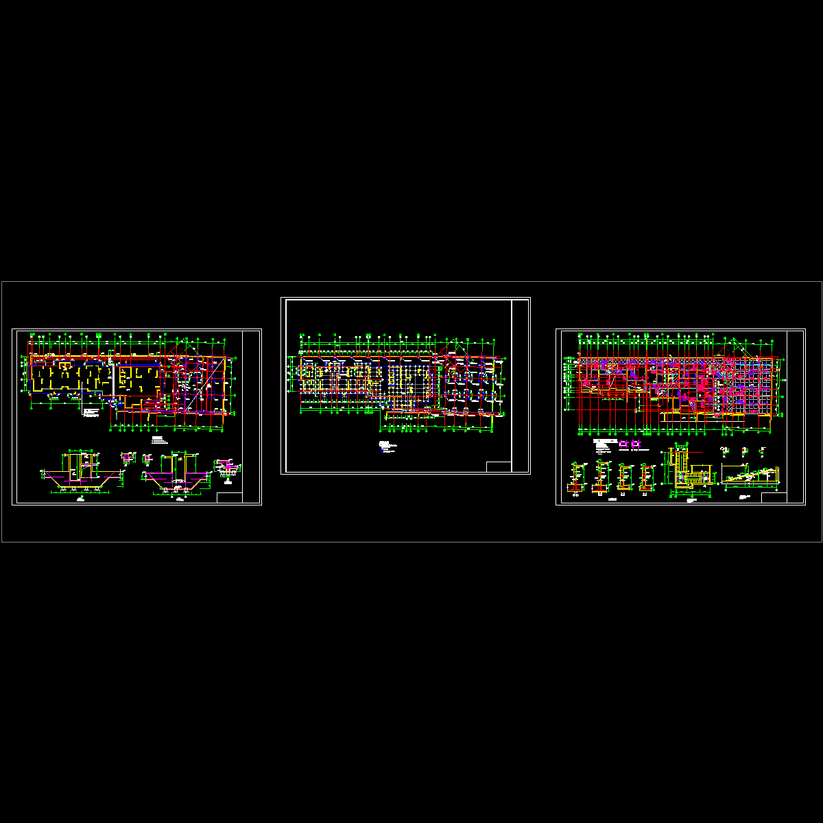 工程基础桩位,底板,顶板图纸.dwg - 1