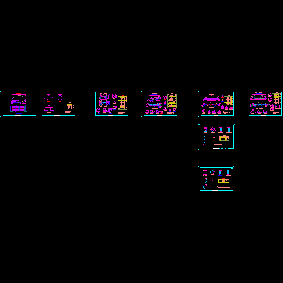 多孔径多结构形式涵洞工程设计套图纸（8张拱涵盖板涵圆管涵）.dwg - 1