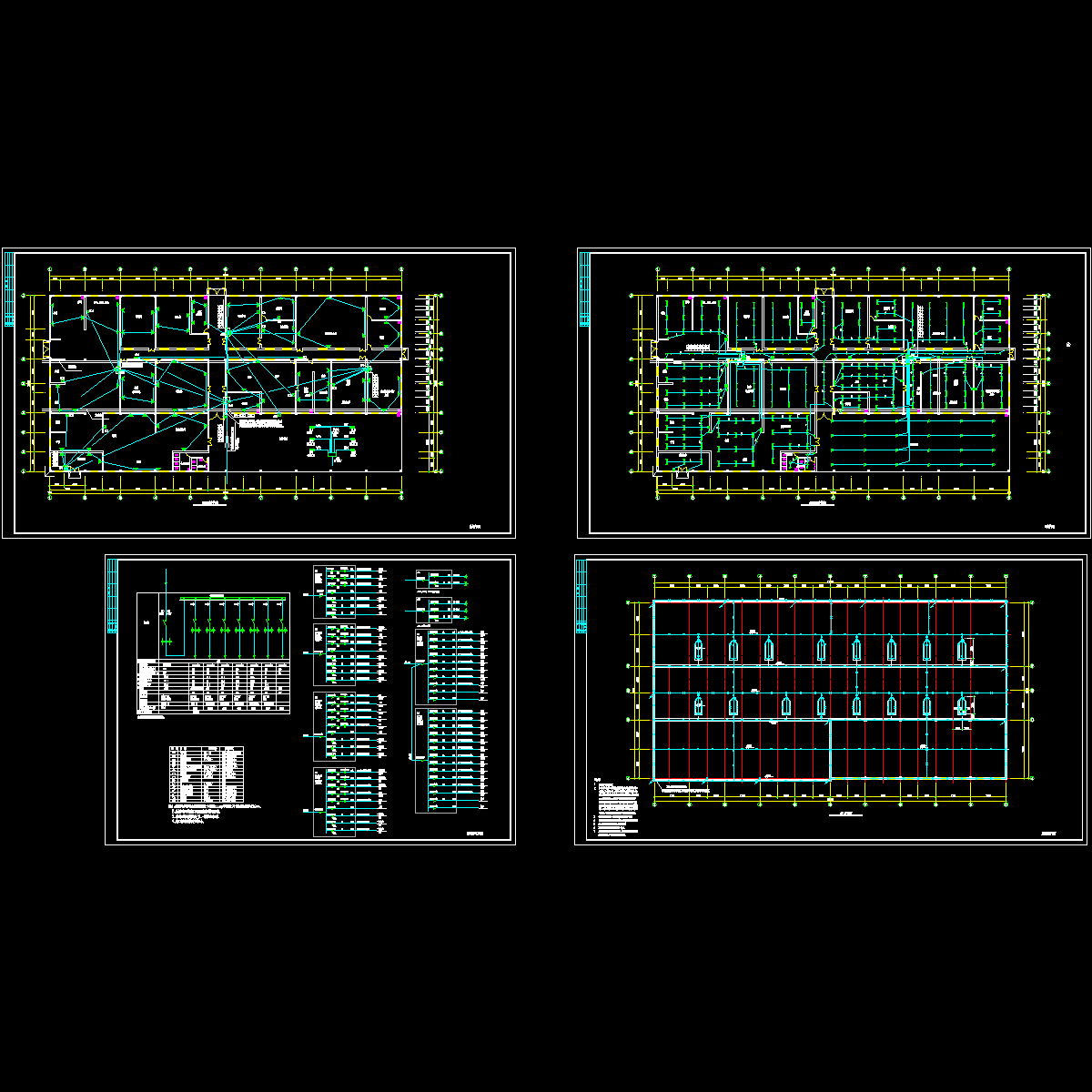 厂房电气CAD施工图纸，含照明设计.dwg - 1