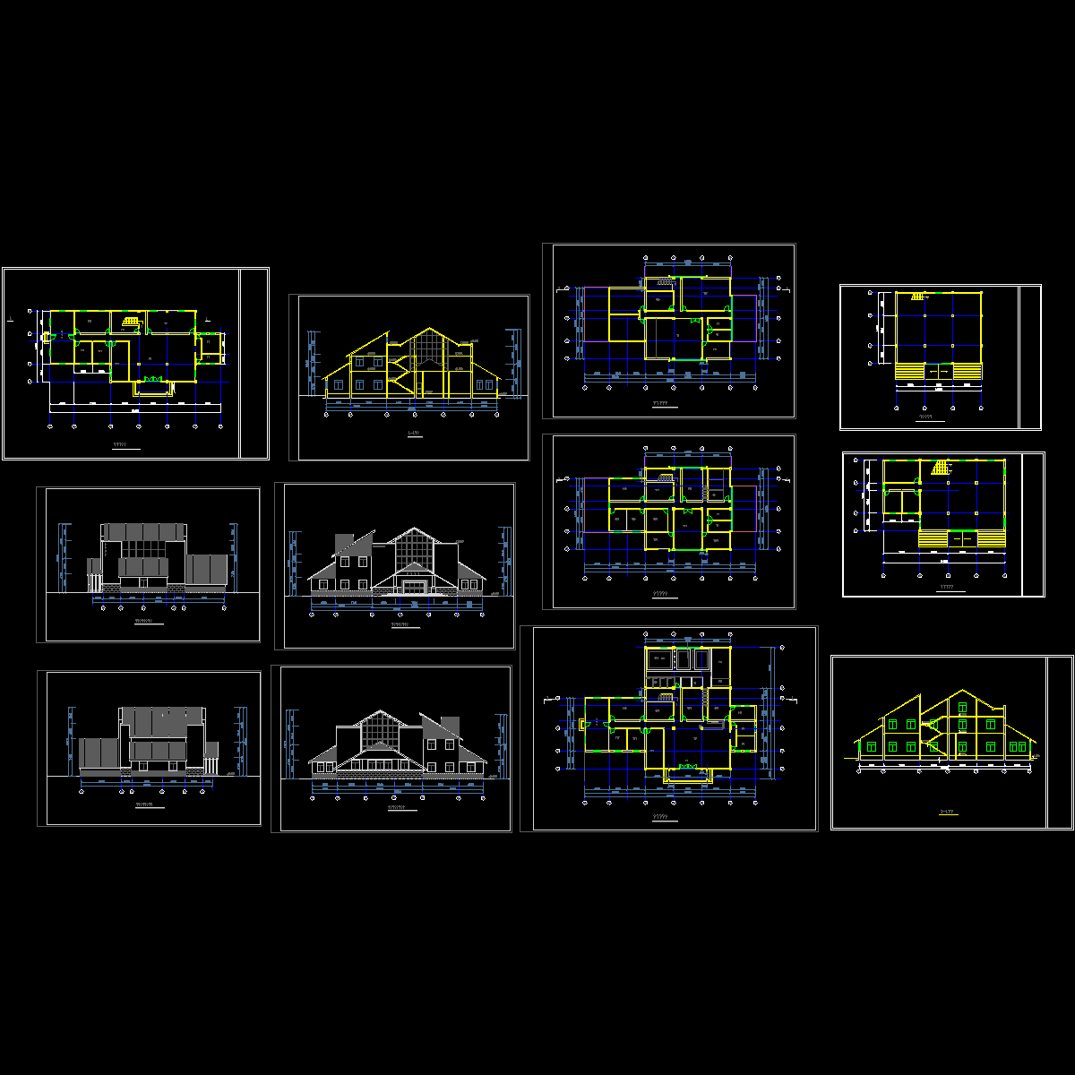 别墅式饭店建筑设计方案.dwg - 1