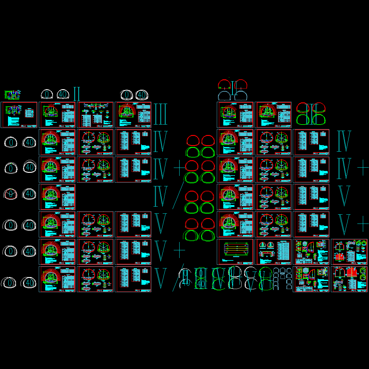 高速铁路双线隧道复合式衬砌通用图纸（有碴）.dwg - 1