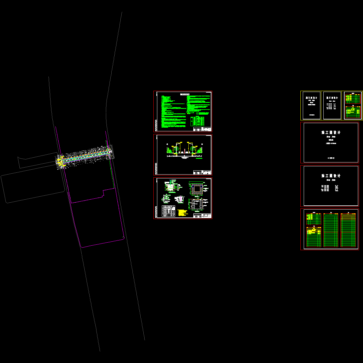 城市支路工程照明设计套图纸（道路全长522m）.dwg - 1