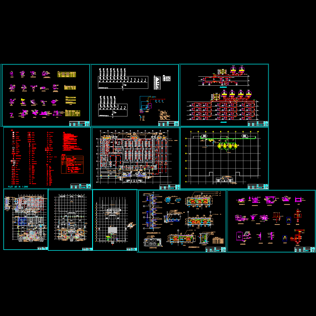 纺织厂空调设计全套CAD图纸.dwg - 1