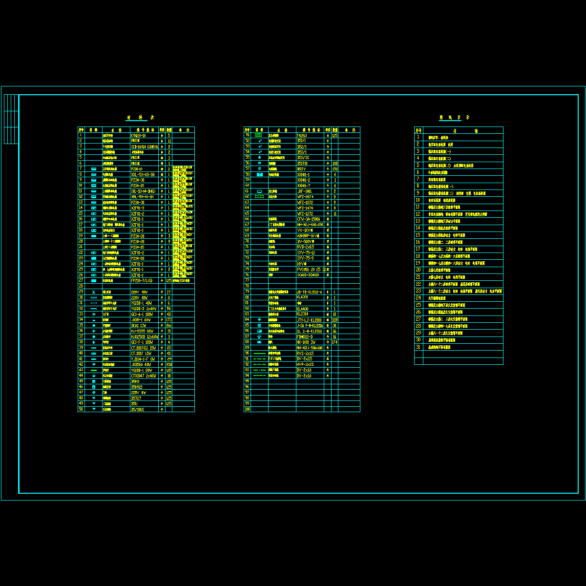 01材料表.dwg