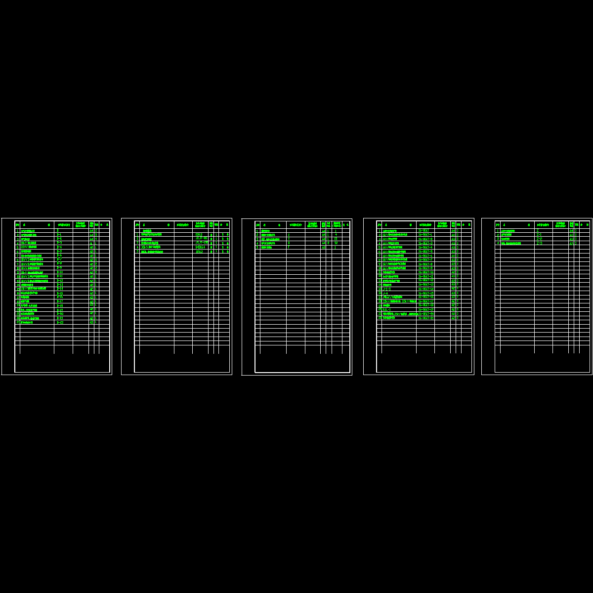 0电气图纸目录.dwg