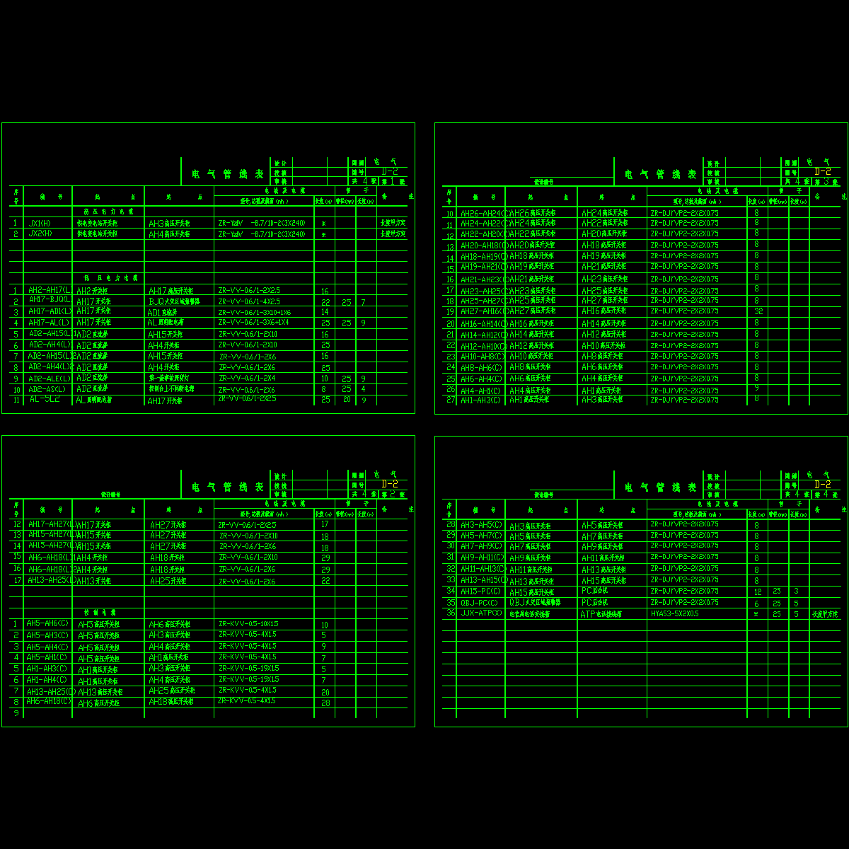 2电气管线表.dwg