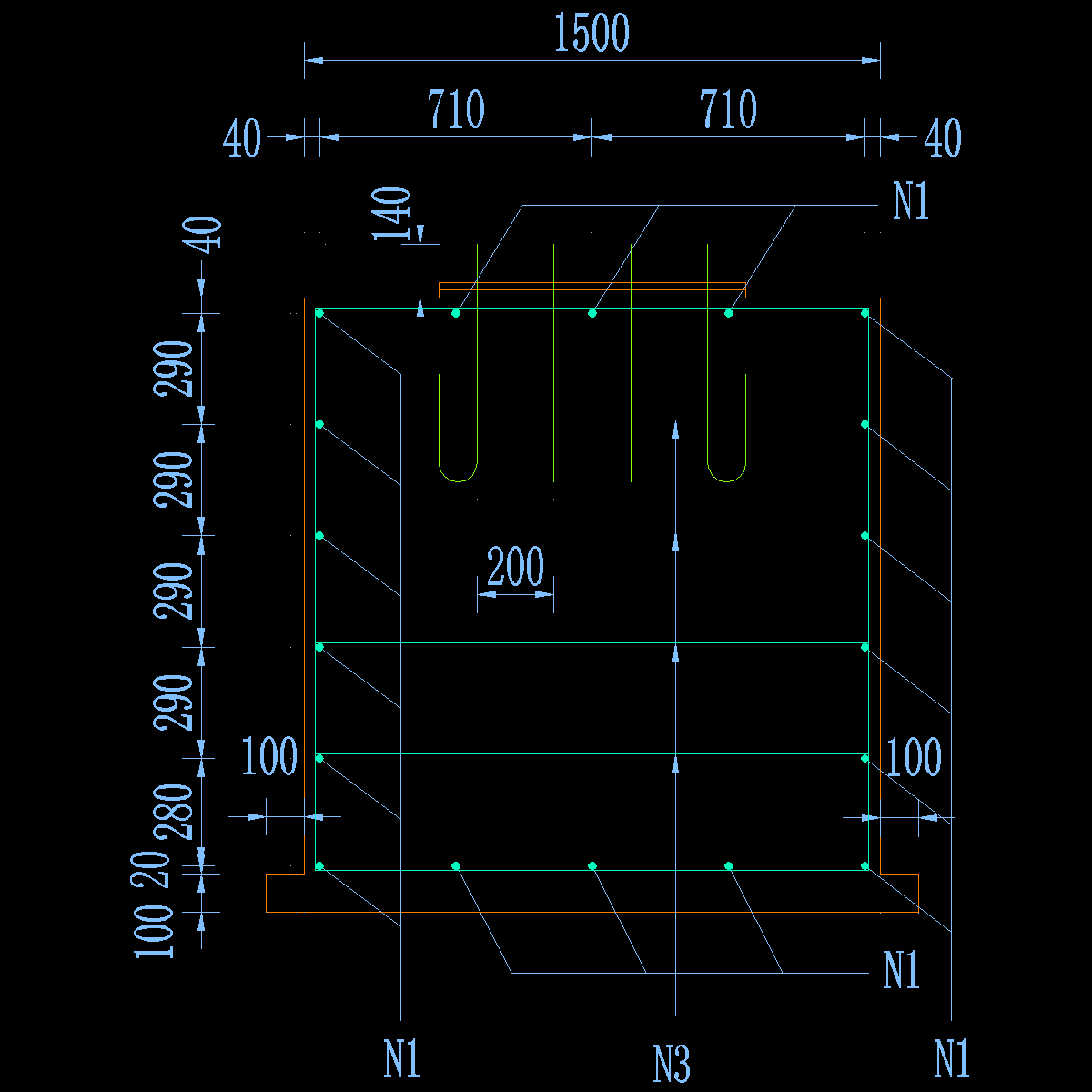 单悬臂标志基础设计图-2.dwg