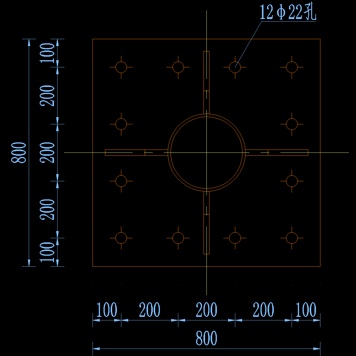 单悬臂标志基础设计图-4.dwg